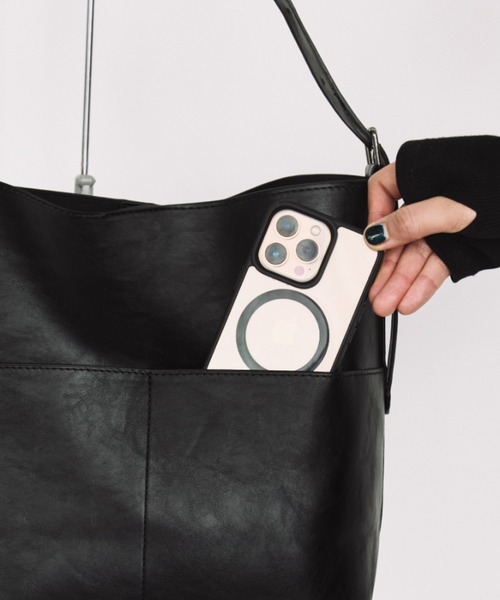 arholiday.standard（エーアールホリデースタンダード）の「bucket shoulder bag / バケットショルダーバック（ショルダーバッグ・レディース・ブラック/ブラウン・FREE）」の8枚目の写真