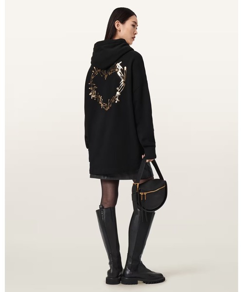 ALLSAINTS(オールセインツ)の「CORA ETIENNE OVERSIZED HOODIE | CORA ETIENNE オーバーサイズ フ―ディー(パーカー・レディース・ブラック・XS/S/M)」の5枚目の写真
