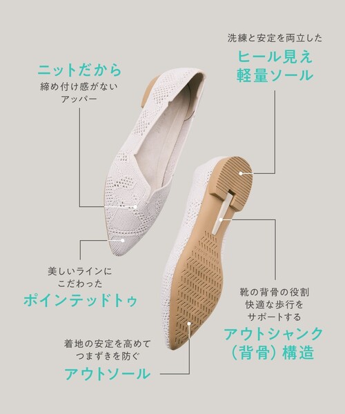 steppi(ステッピ)の「ポインテッド レース パンプス(パンプス・レディース・ブラック系5/アイボリー系5・8/7h/7/6h/6/5h/5/4h/4/3h)」の3枚目の写真