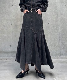 PAGEBOY | ＜まるでデニム見え！/紫外線カット/接触冷感＞マルデニイレヘムスカート(デニムスカート)