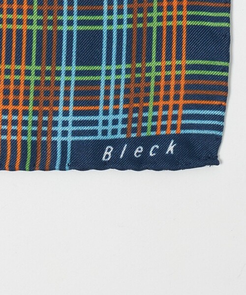 green label relaxing(グリーンレーベルリラクシング)の「<Bleck>チェック ポケットチーフ(ポケットチーフ・メンズ・ベージュ/ロイヤルブルー・FREE)」の4枚目の写真