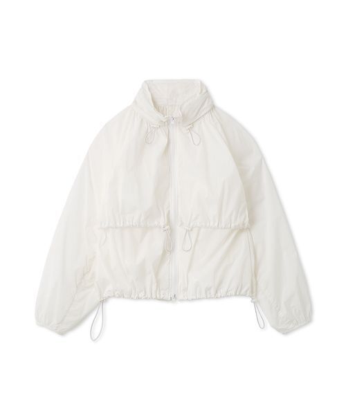 emmi（エミ）の「ドロストナイロンブルゾン/撥水【セットアップ対応】（ブルゾン・レディース・ブラック/チェック/ホワイト・F）」の2枚目の写真