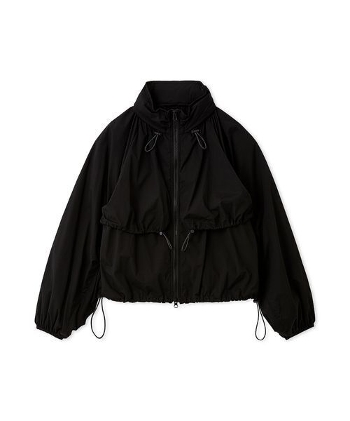 emmi（エミ）の「ドロストナイロンブルゾン/撥水【セットアップ対応】（ブルゾン・レディース・ブラック/チェック/ホワイト・F）」の6枚目の写真