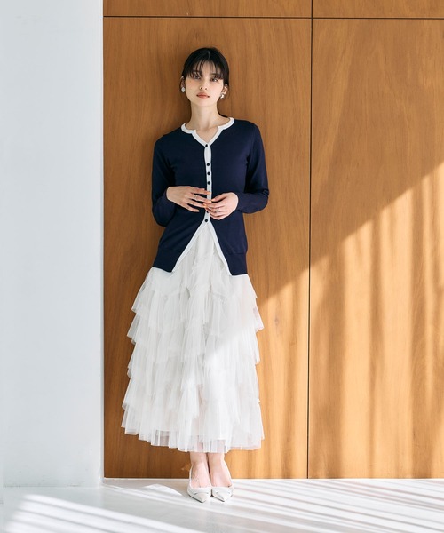 ARVELLIA(アルベリア)の「LAYERED TULLE SKIRT(スカート・レディース・アイボリー/ブラック/カーキ・M)」の11枚目の写真