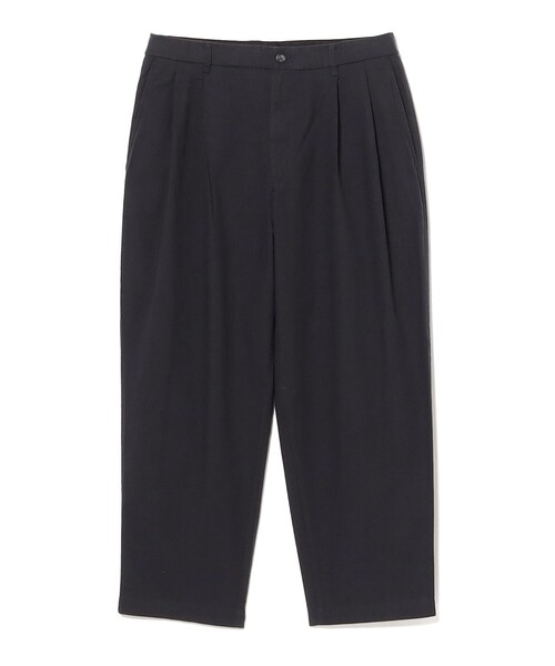 BEAMS（ビームス）の「ダンガリー2プリーツ スラックス【ワイドテーパードフィット】（その他パンツ・メンズ・ブルー/ベージュ/ブラック・XL/L/M/S）」の2枚目の写真