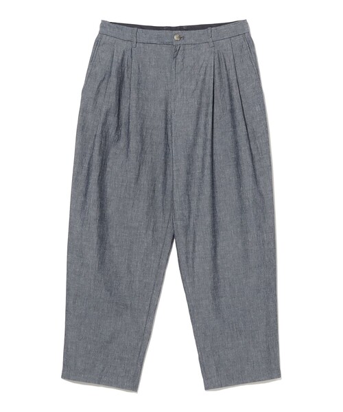 BEAMS（ビームス）の「ダンガリー2プリーツ スラックス【ワイドテーパードフィット】（その他パンツ・メンズ・ブルー/ベージュ/ブラック・XL/L/M/S）」の9枚目の写真