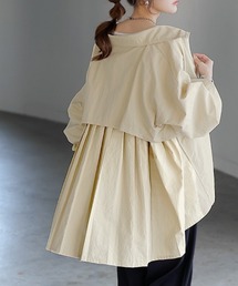 HUG.U（ハグユー）の「撥水   軽量 「 SNS映え 」バックプリーツ ライトアウター（ブルゾン）」