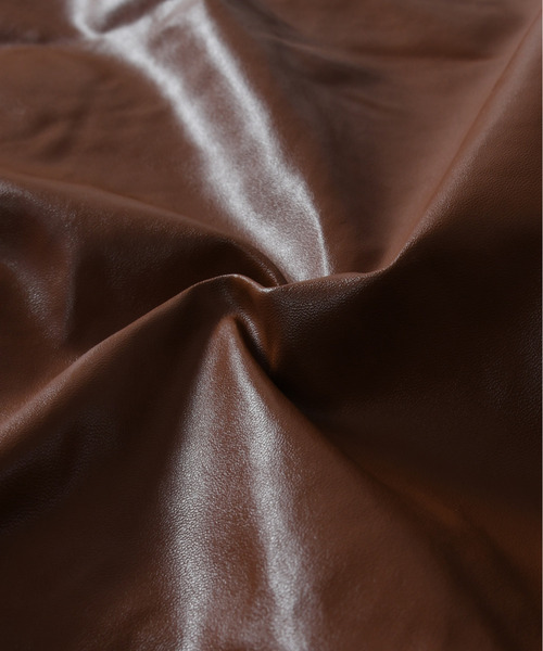 neos(ネオス)の「【neos】オーバーサイズ PU フェイクレザー ジップ ブルゾン(ブルゾン・メンズ・ブラウン・MEDIUM/LARGE/X-LARGE)」の10枚目の写真