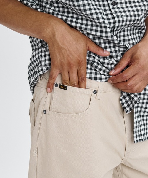 RVCA(ルーカ)の「RVCA メンズ DAYSHIFT 5 POCKET SHORT 21 ショートパンツ 【2026年春夏モデル】(その他パンツ・メンズ・ライトカーキ・34inch/32inch/30inch/28inch)」の5枚目の写真