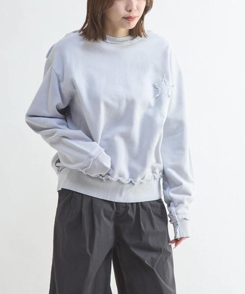 CONVERSE TOKYO（コンバーストウキョウ）の「STAR★ PATCH HOTFIX SWEAT（スウェット・レディース・パープル/ネイビー/ブラック・MEDIUM/SMALL）」の17枚目の写真