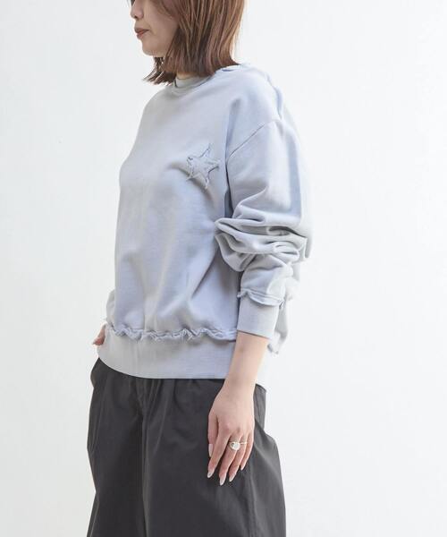 CONVERSE TOKYO（コンバーストウキョウ）の「STAR★ PATCH HOTFIX SWEAT（スウェット・レディース・パープル/ネイビー/ブラック・MEDIUM/SMALL）」の18枚目の写真