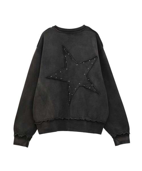 CONVERSE TOKYO（コンバーストウキョウ）の「STAR★ PATCH HOTFIX SWEAT（スウェット・レディース・パープル/ネイビー/ブラック・MEDIUM/SMALL）」の6枚目の写真