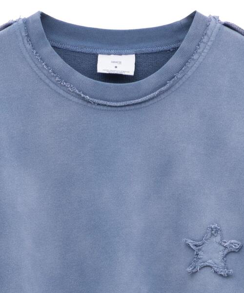 CONVERSE TOKYO（コンバーストウキョウ）の「STAR★ PATCH HOTFIX SWEAT（スウェット・レディース・パープル/ネイビー/ブラック・MEDIUM/SMALL）」の9枚目の写真