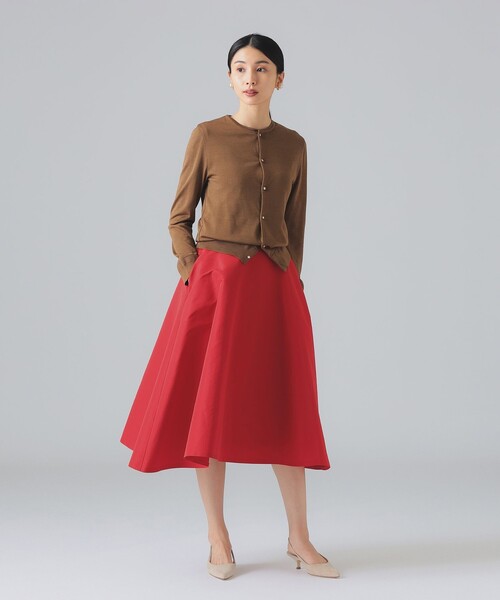 EFFE BEAMS（エッフェビームス）の「シルク クルーカーディガン（カーディガン/ボレロ・レディース・ブラック/サックスブルー/ブラウン系その他3・ONE SIZE）」の14枚目の写真