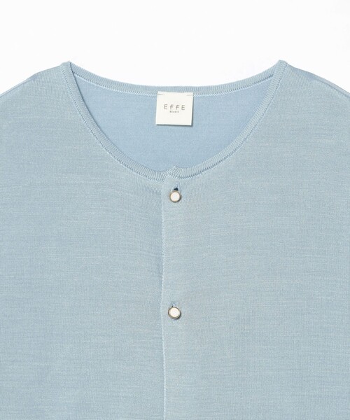 EFFE BEAMS（エッフェビームス）の「シルク クルーカーディガン（カーディガン/ボレロ・レディース・ブラック/サックスブルー/ブラウン系その他3・ONE SIZE）」の8枚目の写真