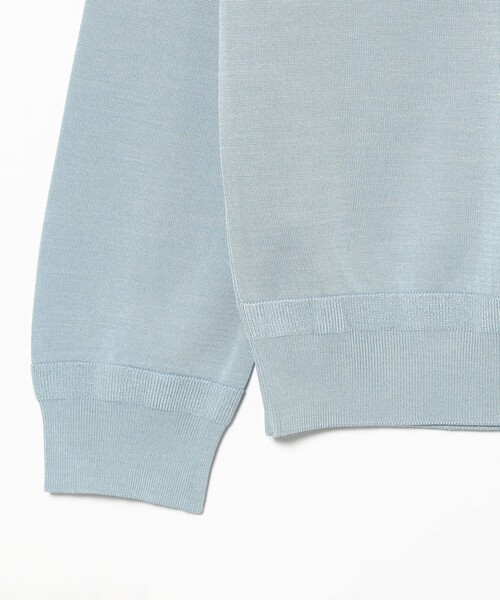 EFFE BEAMS（エッフェビームス）の「シルク クルーカーディガン（カーディガン/ボレロ・レディース・ブラック/サックスブルー/ブラウン系その他3・ONE SIZE）」の10枚目の写真