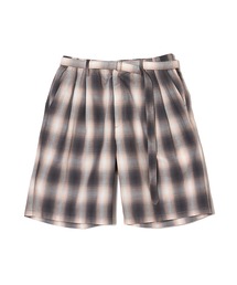 MSML（エムエスエムエル）の「OMBRE CHECK BELTED WIDE HALF PANTS（その他パンツ）」