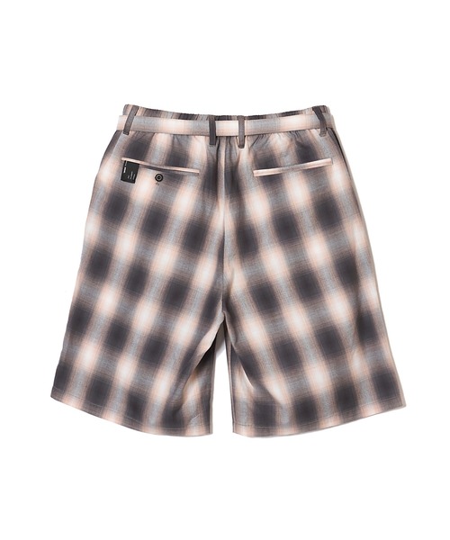 MSML(エムエスエムエル)の「OMBRE CHECK BELTED WIDE HALF PANTS(その他パンツ・メンズ・イエロー× ブルー/ブラック×ピンク・M/L/XL)」の3枚目の写真