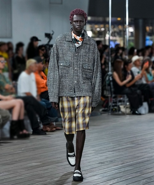 MSML(エムエスエムエル)の「OMBRE CHECK BELTED WIDE HALF PANTS(その他パンツ・メンズ・イエロー× ブルー/ブラック×ピンク・M/L/XL)」の11枚目の写真