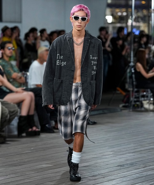 MSML(エムエスエムエル)の「OMBRE CHECK BELTED WIDE HALF PANTS(その他パンツ・メンズ・イエロー× ブルー/ブラック×ピンク・M/L/XL)」の7枚目の写真