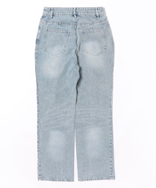 12Twelve Agenda(トゥエルブ アジェンダ)の「ステッチデザインストレートデニム(デニムパンツ・レディース・ブルー/グレー・S/M)」の13枚目の写真
