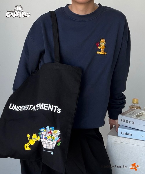 UNDERSTATEMENTs(アンダーステイトメント)の「【ユニセックス】ガーフィールドロゴトートバッグ(トートバッグ・メンズ・ブラック/ホワイト・FREE)」の3枚目の写真