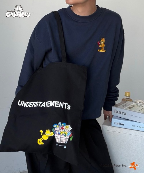 UNDERSTATEMENTs(アンダーステイトメント)の「【ユニセックス】ガーフィールドロゴトートバッグ(トートバッグ・メンズ・ブラック/ホワイト・FREE)」の4枚目の写真