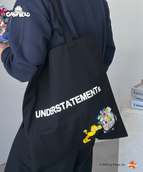 UNDERSTATEMENTs(アンダーステイトメント)の「【ユニセックス】ガーフィールドロゴトートバッグ(トートバッグ・メンズ・ブラック/ホワイト・FREE)」の8枚目の写真