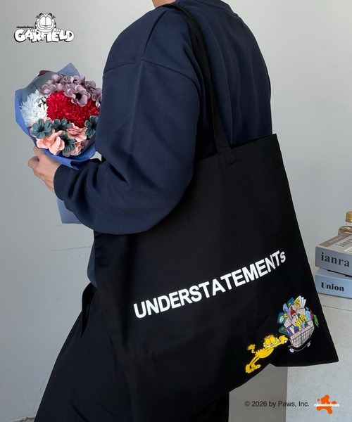 UNDERSTATEMENTs(アンダーステイトメント)の「【ユニセックス】ガーフィールドロゴトートバッグ(トートバッグ・メンズ・ブラック/ホワイト・FREE)」の9枚目の写真