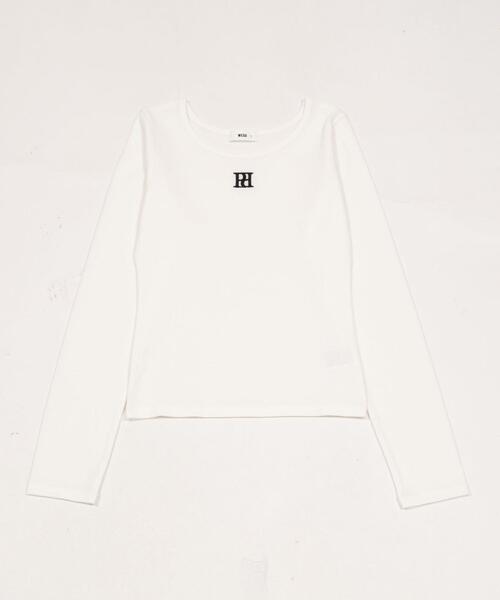 WEGO(ウィゴー)の「WEGO/【26年春新作】ワンポイントリブロンT(Tシャツ/カットソー・レディース・ブラック/ホワイト・FREE)」の17枚目の写真