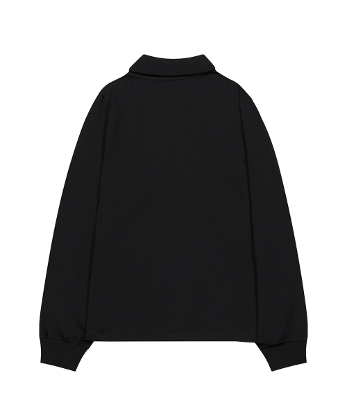 ILLIGO（イリゴ）の「オープンカラー ロングスリーブ ブラック（Tシャツ/カットソー・レディース・その他・OS）」の5枚目の写真