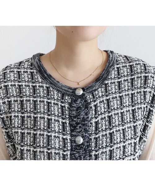 reca（レカ）の「ツィード調ニットベスト（ベスト・レディース・ブラック系その他・FREE）」の13枚目の写真