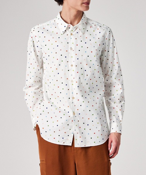 PS Paul Smith(ピーエスポールスミス)の「マルチスクエアドット シャツ / 162311 149T(シャツ/ブラウス・メンズ・ホワイト・X-LARGE/LARGE/MEDIUM/SMALL)」の5枚目の写真