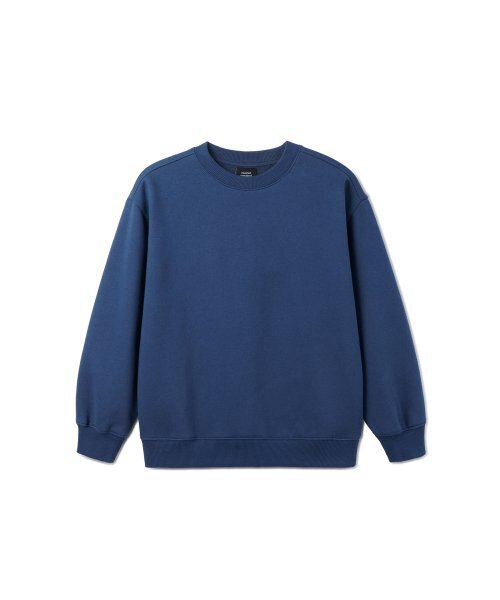 MUSINSA STANDARD KIDS（ムシンサスタンダードキッズ）の「起毛オーバーサイズスウェットシャツ [ダスティブルー]（スウェット・レディース・その他・100/110/120/130/140/150/160）」の2枚目の写真