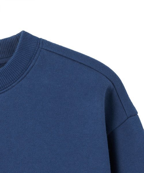 MUSINSA STANDARD KIDS（ムシンサスタンダードキッズ）の「起毛オーバーサイズスウェットシャツ [ダスティブルー]（スウェット・レディース・その他・100/110/120/130/140/150/160）」の6枚目の写真