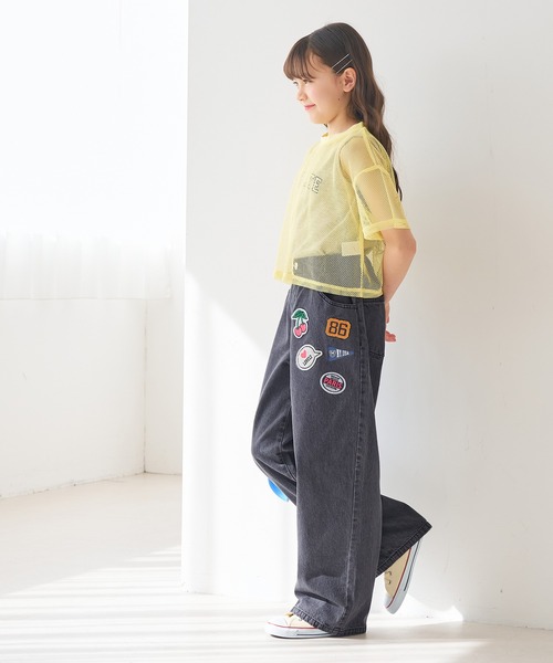 coca（coca）（コカ）の「キッズ　デニムワッペンパンツ（デニムパンツ・キッズ・ブルー/ブラック・120/130/140/150）」の12枚目の写真