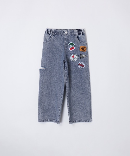 coca（coca）（コカ）の「キッズ　デニムワッペンパンツ（デニムパンツ・キッズ・ブルー/ブラック・120/130/140/150）」の19枚目の写真