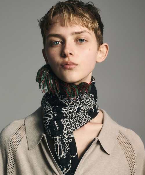 BAL（バル）の「【BAL（バル）/2024秋冬】JACQUARD KNIT SOCCER SCARF