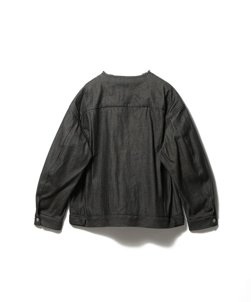 onegravity(ワングラビティ)の「onegravity / デニム トラッカージャケット(ブルゾン・メンズ・オフホワイト/ブラック・LARGE/MEDIUM)」の4枚目の写真