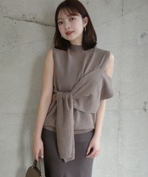 anuans | アシメニュアンストップス(ニット/セーター)