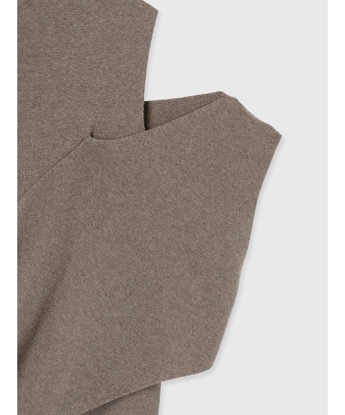 anuans（アニュアンス）の「アシメニュアンストップス（ニット/セーター・レディース・グレー/ホワイト/モカ・FREE）」の12枚目の写真