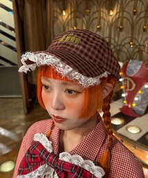 CIAOPANIC（チャオパニック）の「【I’ｍ×CIAOPANIC】I’mロゴチェックキャップ（キャップ）」