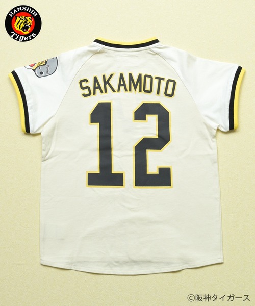 MARKEY'S（マーキーズ）の「【阪神タイガース】別注 半袖ベースボールシャツ/おとな（シャツ/ブラウス・レディース・ホワイト系4/ホワイト系6/ホワイト系7/ホワイト系8/ホワイト系1/ホワイト系2/ホワイト系5/ホワイト系3・170cm）」の12枚目の写真