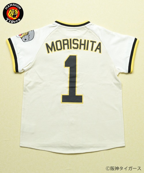 MARKEY'S（マーキーズ）の「【阪神タイガース】別注 半袖ベースボールシャツ/おとな（シャツ/ブラウス・レディース・ホワイト系4/ホワイト系6/ホワイト系7/ホワイト系8/ホワイト系1/ホワイト系2/ホワイト系5/ホワイト系3・170cm）」の11枚目の写真