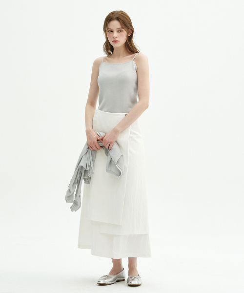 MICANE(ミケーネ)の「リデレレイヤードロングスカート(スカート・レディース・ブラック/アイボリー・SMALL/MEDIUM/LARGE/X-LARGE/XX-LARGE/X-SMALL)」の14枚目の写真