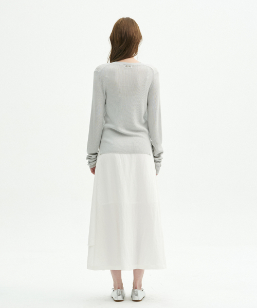 MICANE(ミケーネ)の「リデレレイヤードロングスカート(スカート・レディース・ブラック/アイボリー・SMALL/MEDIUM/LARGE/X-LARGE/XX-LARGE/X-SMALL)」の12枚目の写真