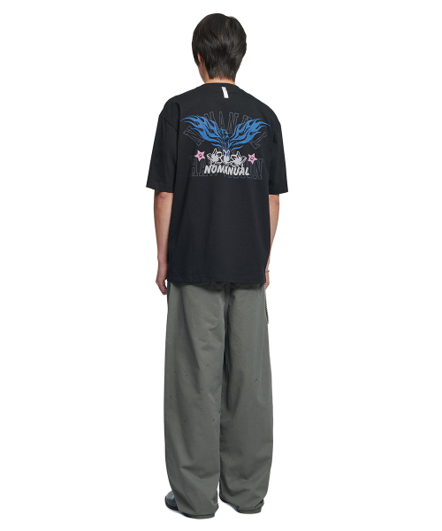 NOMANUAL(NOMANUAL)の「PAINTED TWO TUCK PANTS - KHAKI GRAY(その他パンツ・レディース・その他・SMALL/MEDIUM/LARGE/X-LARGE)」の4枚目の写真