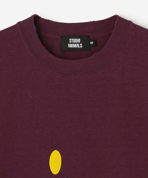 Bshop（ビショップ）の「STUDIO WEAREALLANIMALS | Animals Letter 半袖Tシャツ WOMEN（Tシャツ/カットソー・レディース・パープル系その他/ブラック系その他/Nat・S）」の7枚目の写真
