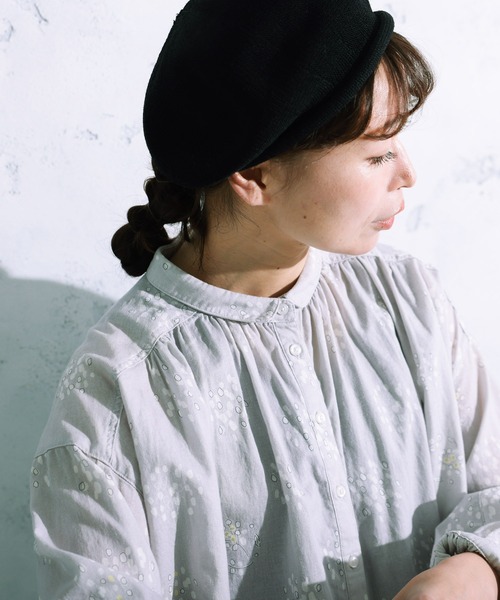 soulberry（ソウルベリー）の「檸檬の花のブラウス（シャツ/ブラウス・レディース・ライトグレー・L/M/5L/4L/3L/LL）」の4枚目の写真