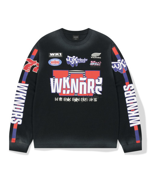 WKNDRS(ウィーキャンドース)の「LUCKY LS T-SHIRT (BLACK)(Tシャツ/カットソー・レディース・その他・MEDIUM/LARGE/X-LARGE)」の1枚目の写真
